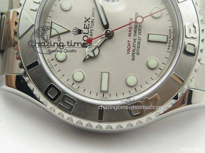 0901 Effortless Yacht-Master BP Maker 16622 Silver Dial On SS Bracelet A 3868